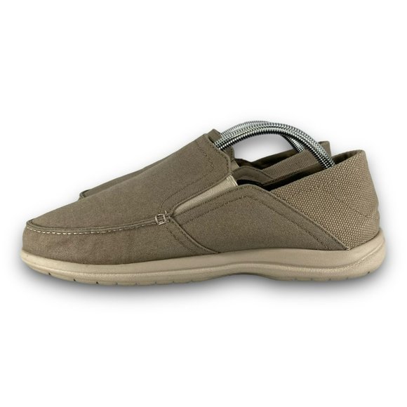 Crocs Santa Cruz Convertible Slip On Loafers 204834 Relaxed Fit Khaki Men 10 - Picture 4 of 9